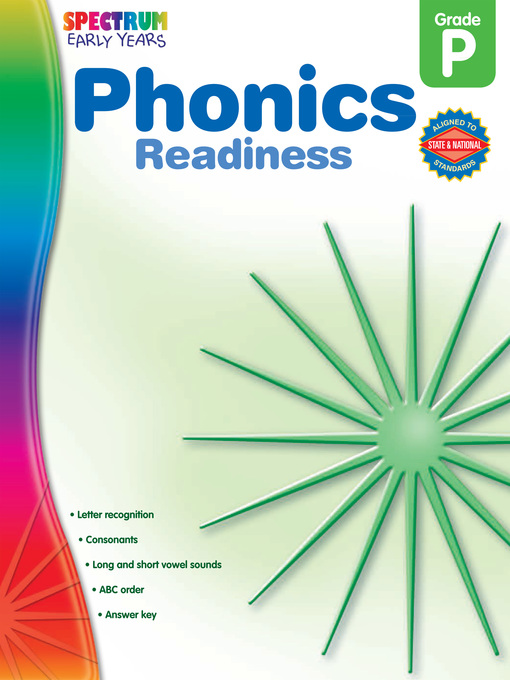 Title details for Phonics Readiness, Grade PK by Spectrum - Available